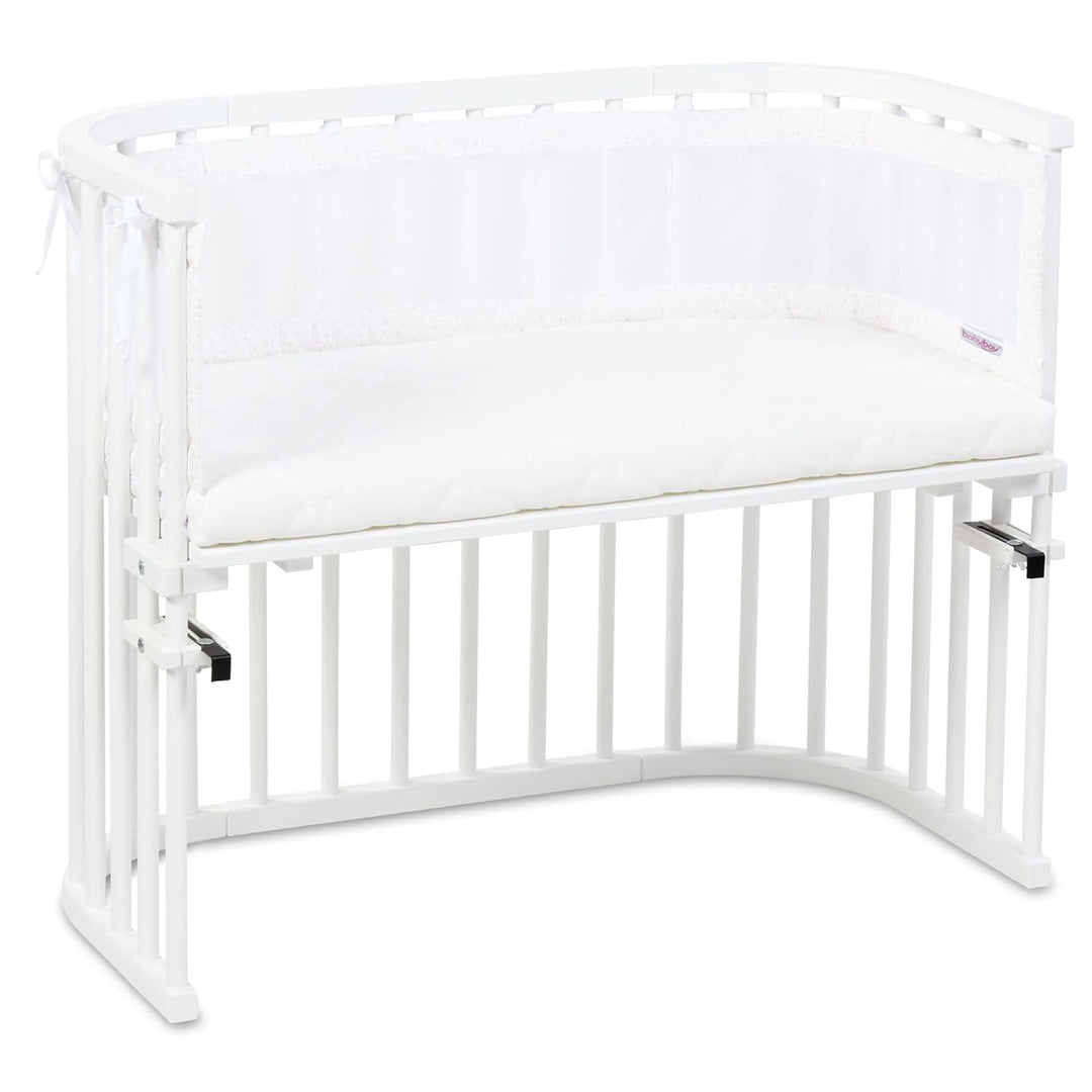 babybay Nestchen Mesh passend für Modell Original, weiss Glitzersterne rosé weiss Glitzersterne rosé