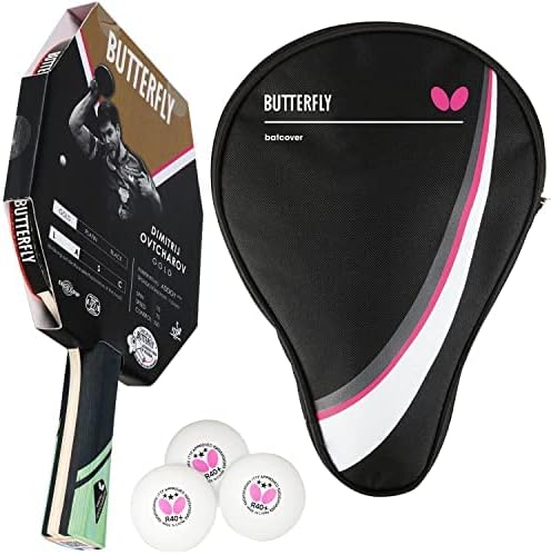 Butterfly® Dimitrij Ovtcharov Gold Tischtennisschläger | Neue Eva-Technologie | ITTF zertifizierter