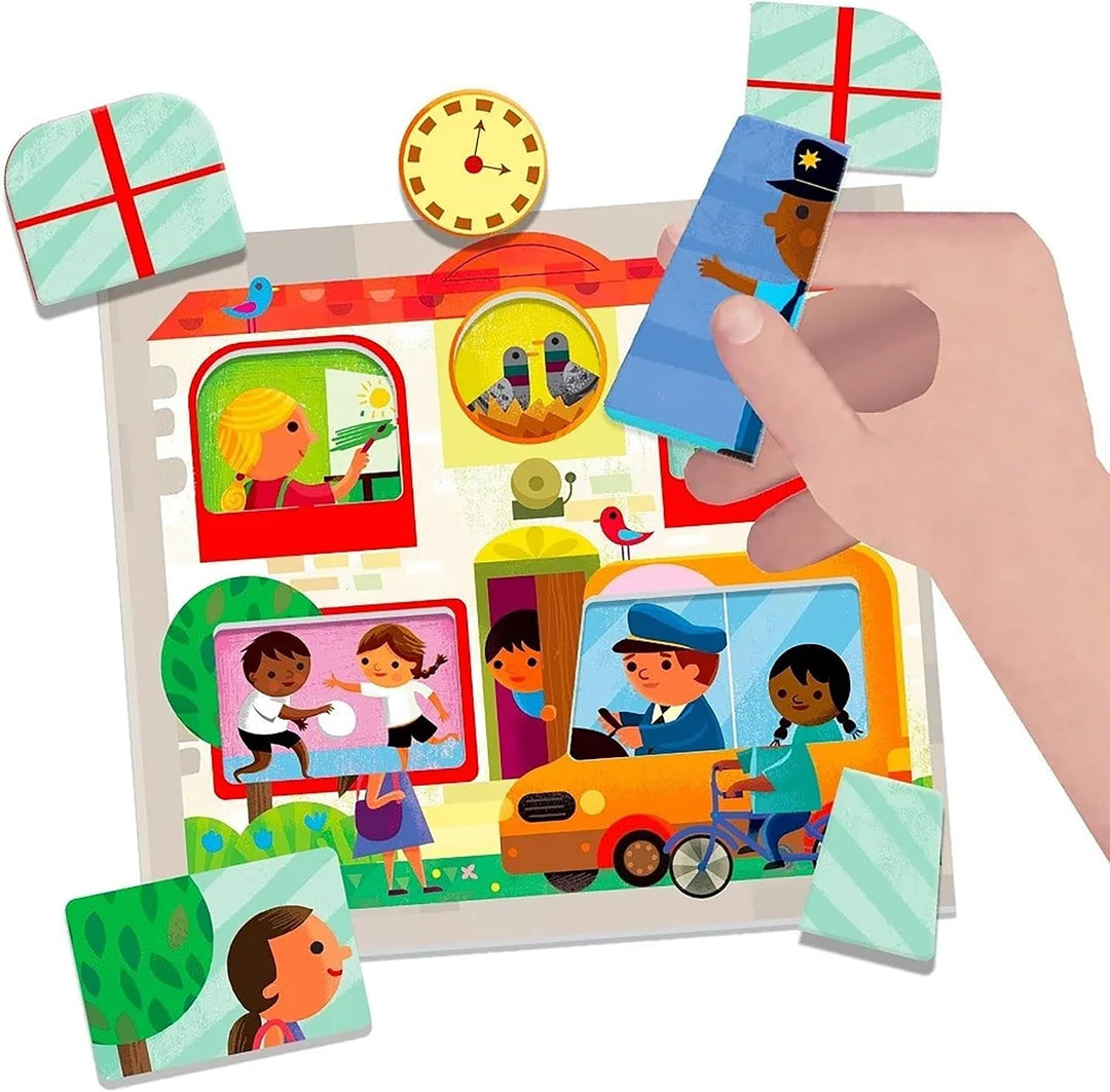 Headu MU23615 Baby Play Town Montessori Pädagogische Spiele, Mehrfarbig, S