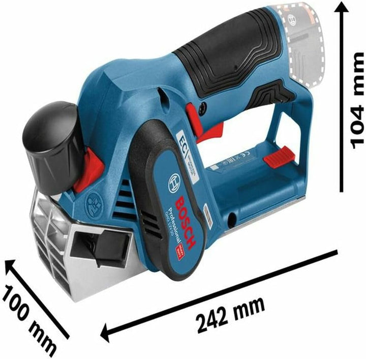 Bosch Professional Akku Hobel GHO 12V-20 (ohne Akku, 12 Volt, Hobelbreite Max. 56mm, In L-BOXX) in L