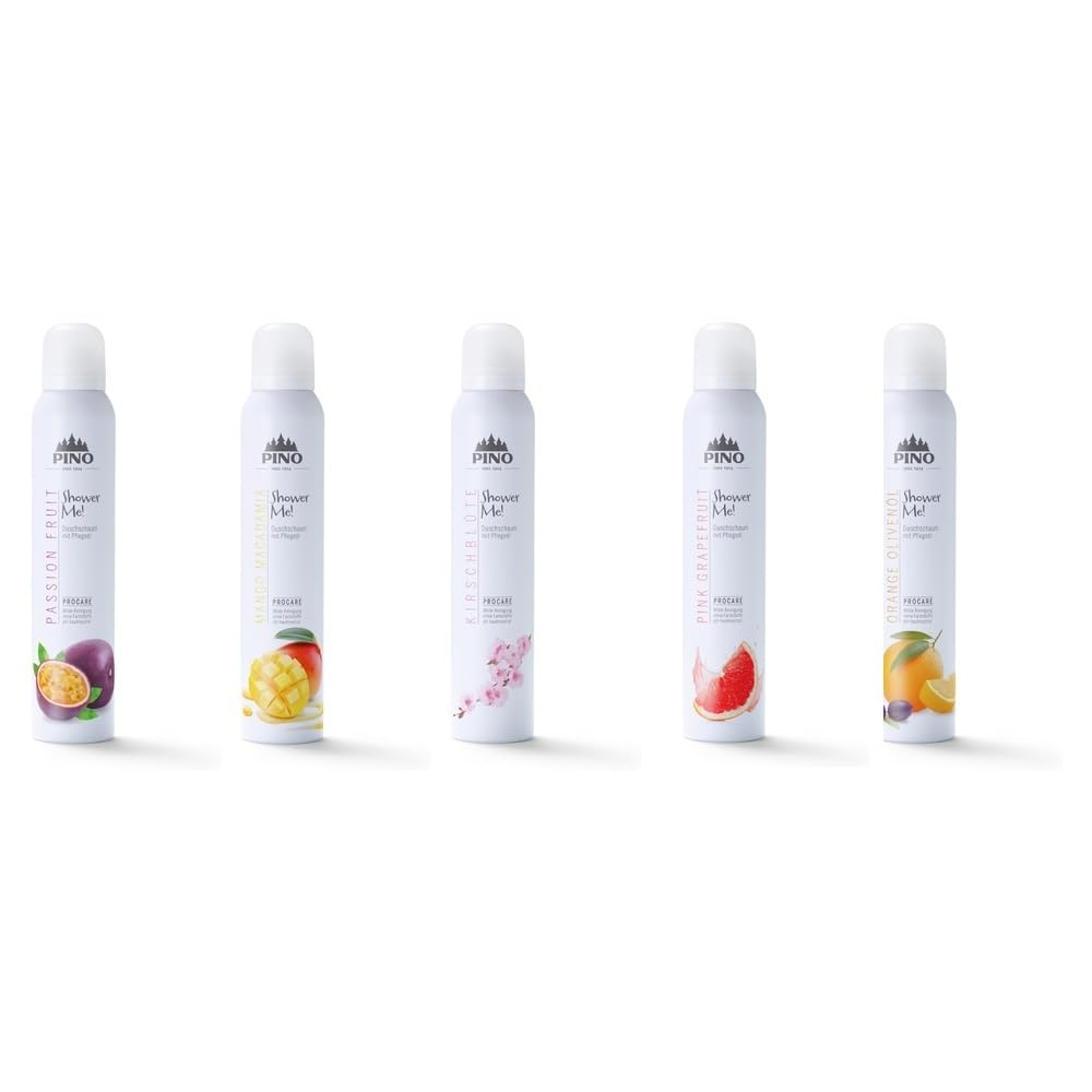 Pino Shower Me ! | jetzt mit kostenloser Handcreme | Duschschaum | Geschenkset | Alle10 Duftrichtung