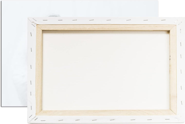 deyoli schneeweisses Kätzchen Format: 80x60 als Leinwandbild, Motiv fertig gerahmt auf Echtholzrahme