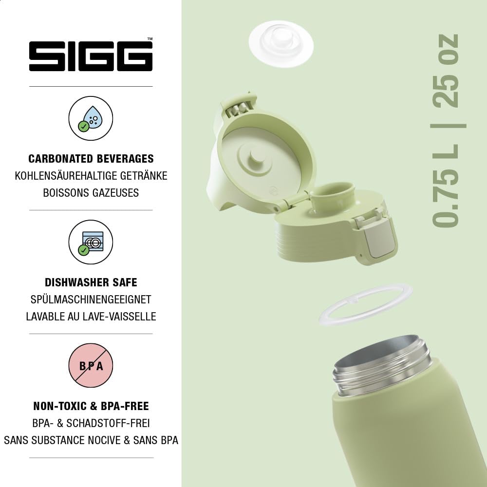 SIGG - Isolierte Trinkflasche - Thermosflasche Shield Therm One Eco Green kohlensäurehaltige Getränk