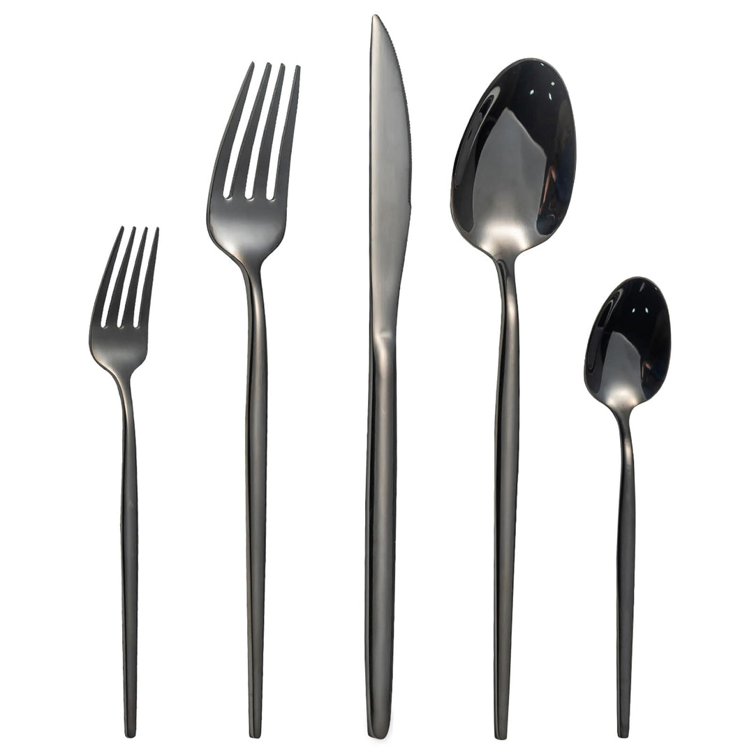 Besteck Set, LAZAHOME 30-teilig Besteckset für 6 Personen mit Messer Gabel Löffel, Edelstahl Essbest
