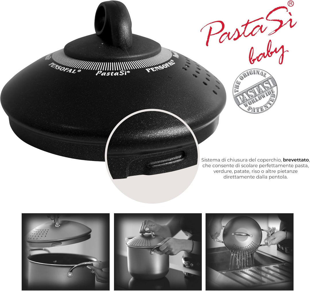 Pensofal Pen 8531-B Biostone pastasì, Metall, 1.5 liters, Schwarz