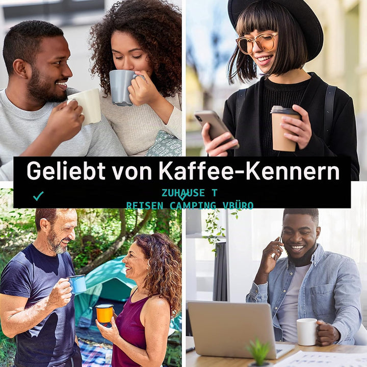 Coffee Gator French Press Kaffeebereiter - Thermo-Kaffeekanne aus Edelstahl für länger heissen Kaffe