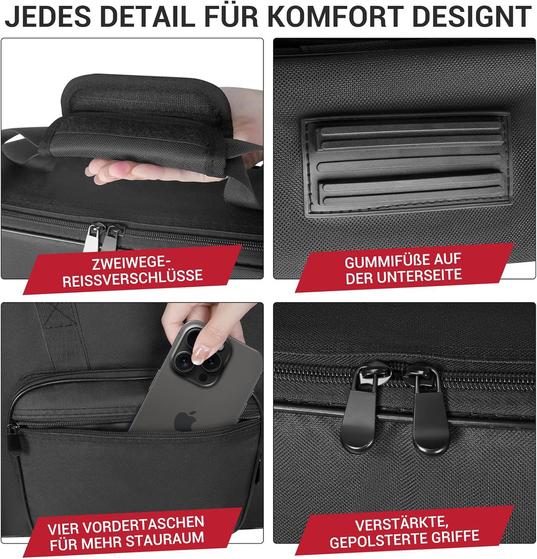 SUNDOY 49-Key Keyboard Tasche aus 600D Oxford-Gewebe, Gig Bag mit 8 mm Polsterung für Keyboard &amp; Zub