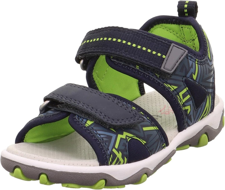 Superfit Jungen Mike 3.0 Sandale 25 EU Weit Blau Hellgrün 8040, 25 EU Weit Blau Hellgr&#xFC;n 8040