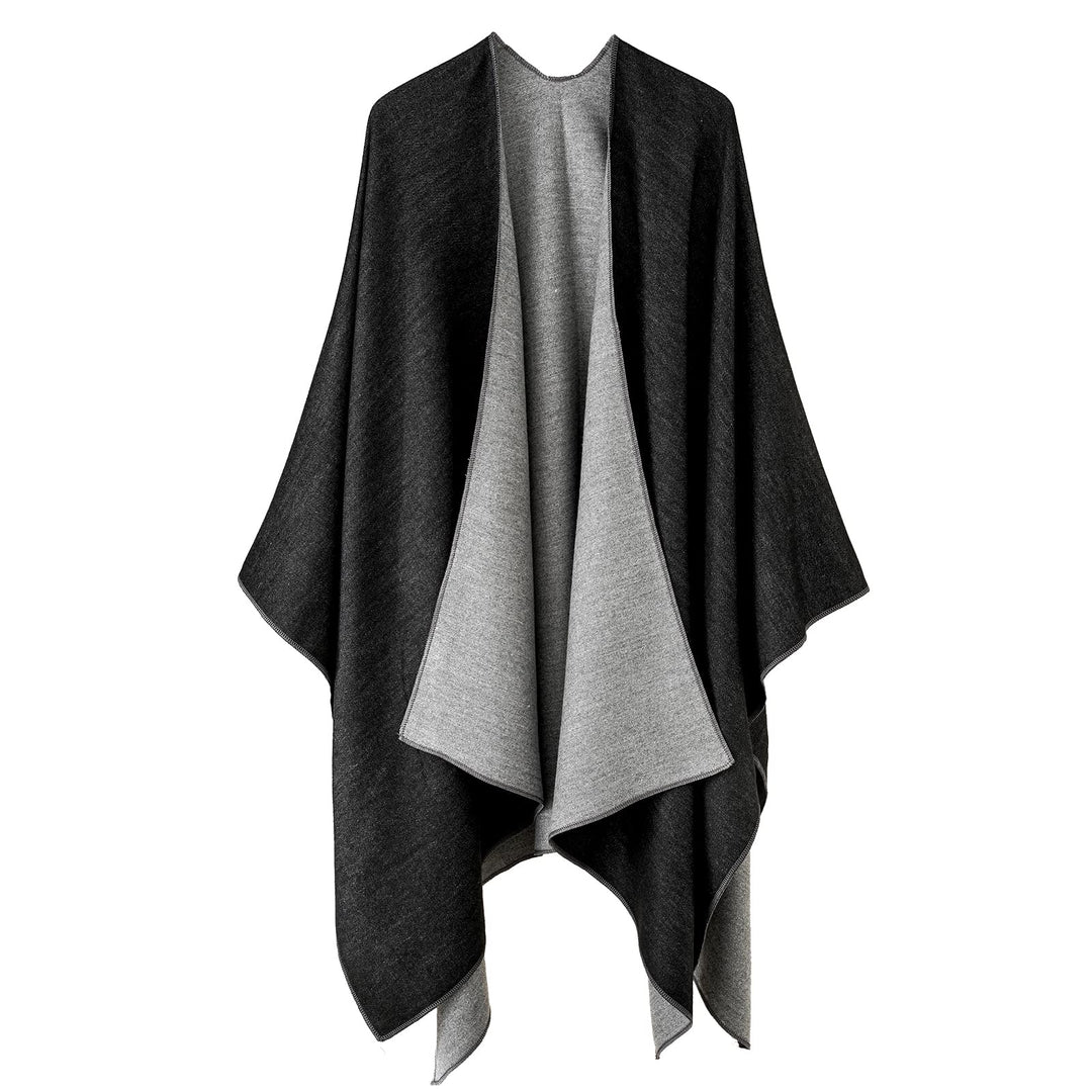 colornival Poncho Damen Winter Warm Elegant Poncho Decke Poncho Cape Strick Poncho Mantel Winter Pon
