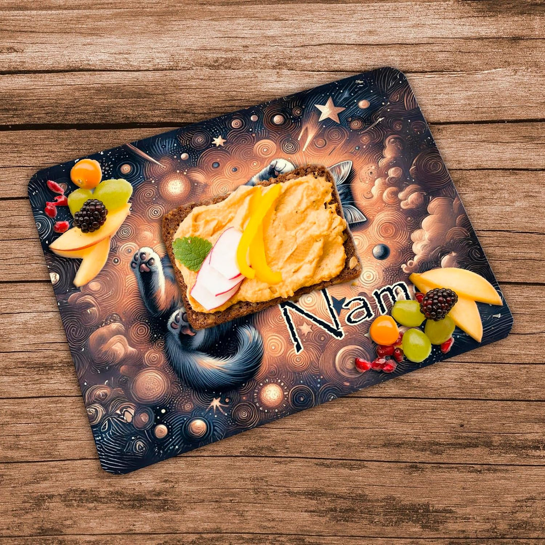 Vesperbrettchen mit Name/Frühstücksbrettchen Brotzeitbrettchen Schneidebrettchen mit Motiv und Perso
