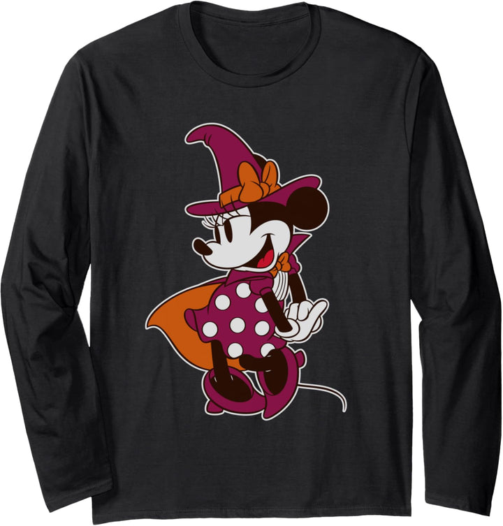 Disney Minnie Mouse in Witch Costume Halloween Langarmshirt