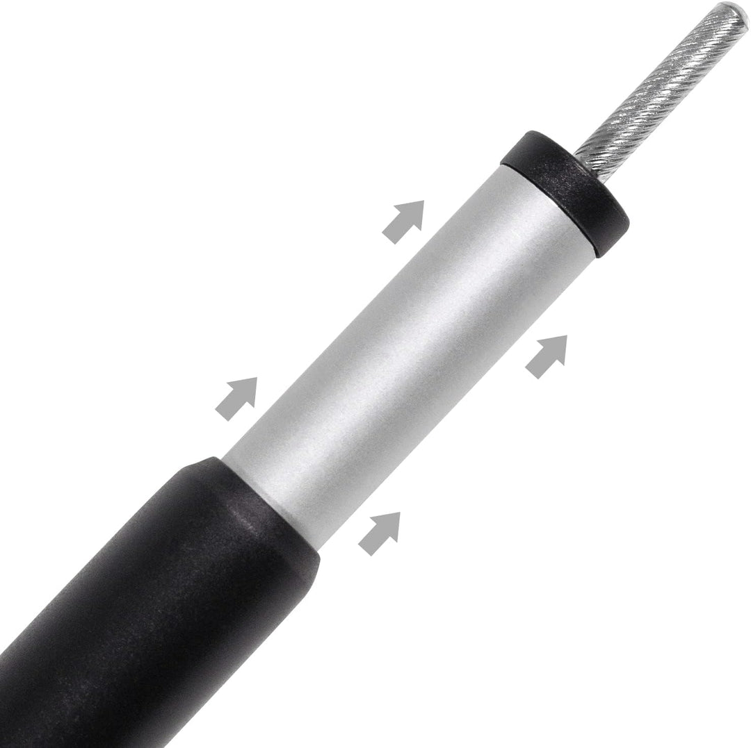 noorsk® Aufstellstangen Set Aluminium 4 oder 6 Stück Teleskopstangen 80-180 cm oder 100-240 cm für V