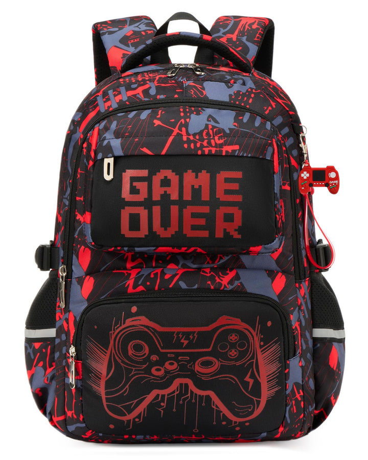 Schulrucksack Jungen Teenager, Schultasche Kinder mit Reflektoren für 3. bis 7. Klasse, Schulranzen