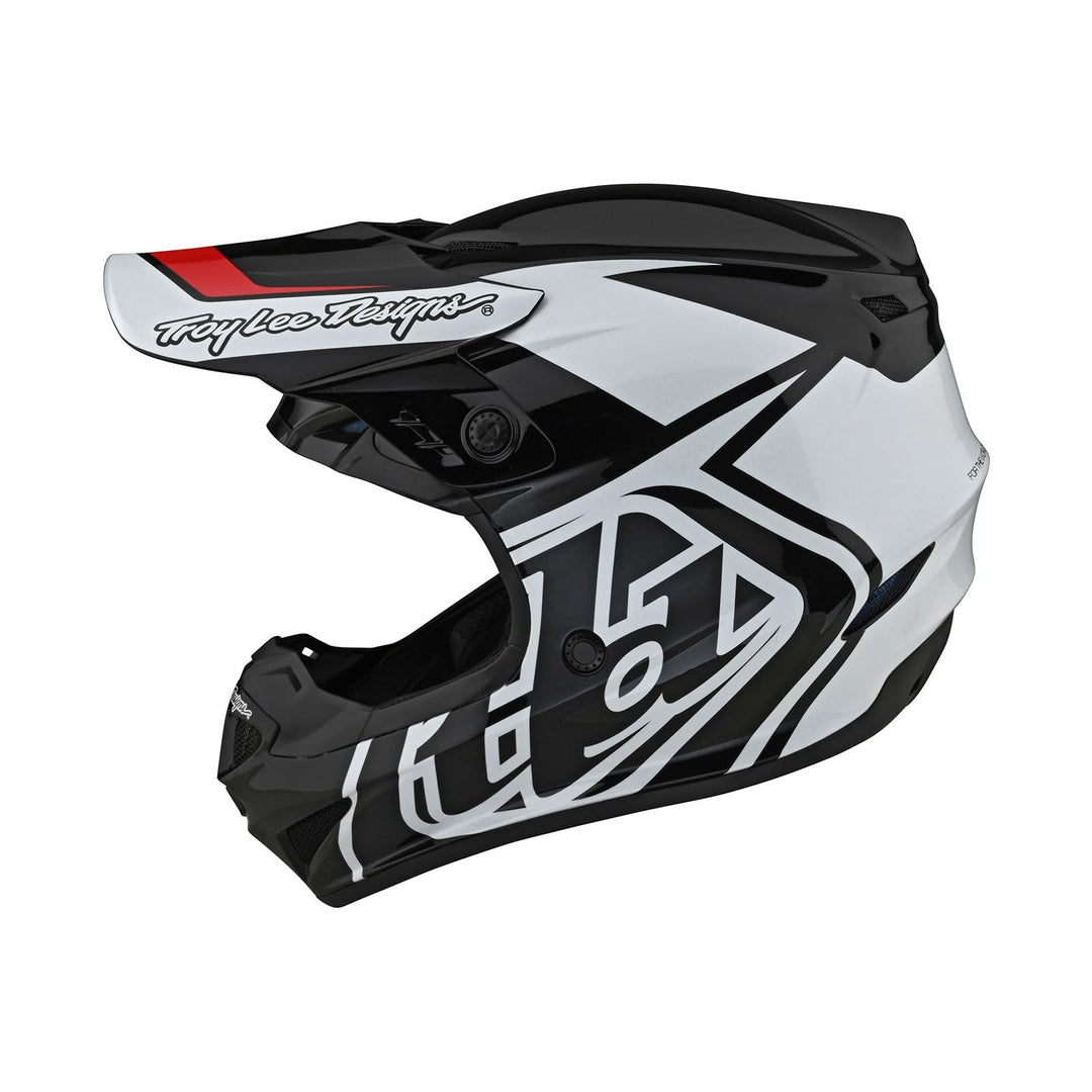 Troy Lee Designs Motocross-Helm GP Overload - Weiss/Schwarz, L