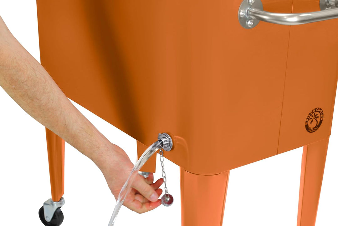 Kailua Cooler - Kühlbox, Kühlwagen, Getränkekühler Orange, Orange
