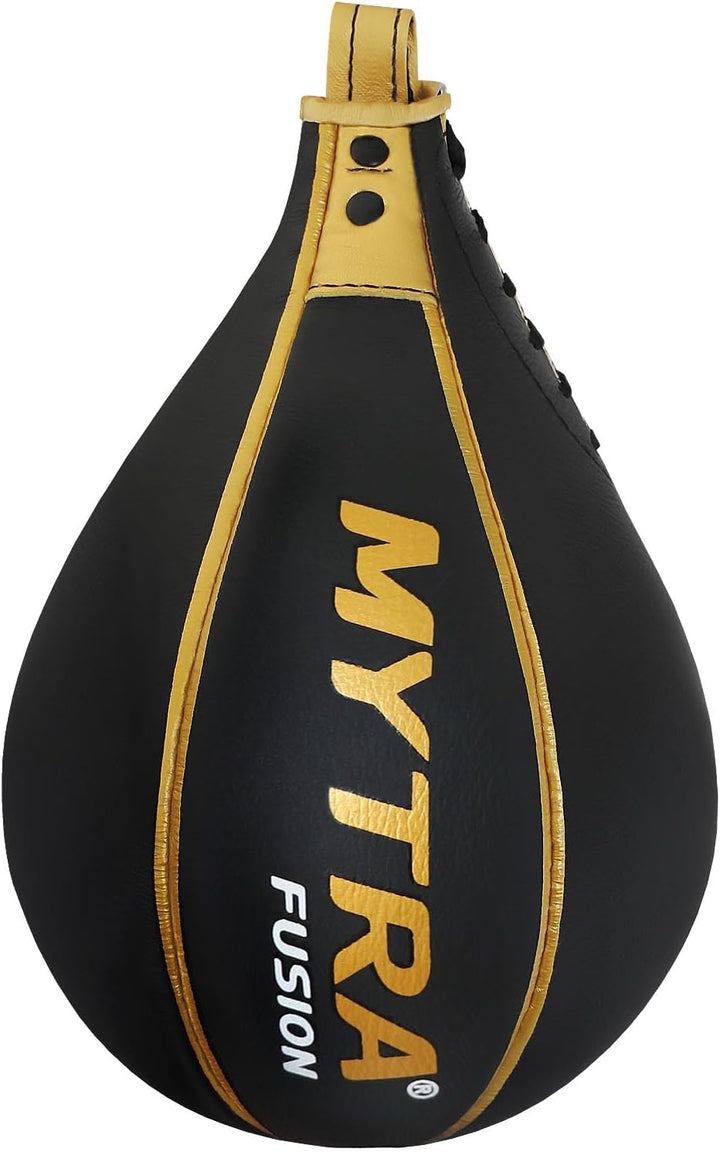 Mytra Fusion Speed Ball Boxsack aus Leder, MMA Muay Thai, Stanzen, Boxball und Boxsack für Kunst Sch