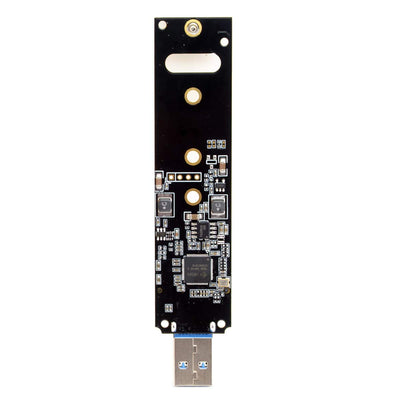 CY USB 3.0 auf NVME M-Key M.2 NGFF SSD Externer PCBA Konveter-Adapter mit Flash Disk Gehäuse, Schwar