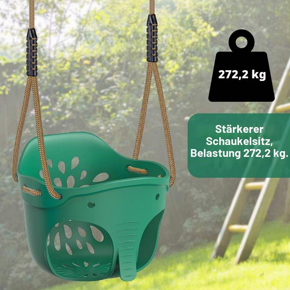Dolibest Schaukel Kinder, Indoor Outdoor Babyschaukel Weichen Plastik Schaukelsitz Spielplatz Garten