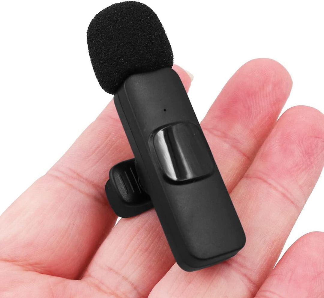 Kabelloses Lavalier-Mikrofon, universell, (Android, PC, Apple) – Clip für Interviews Youtube Faceboo