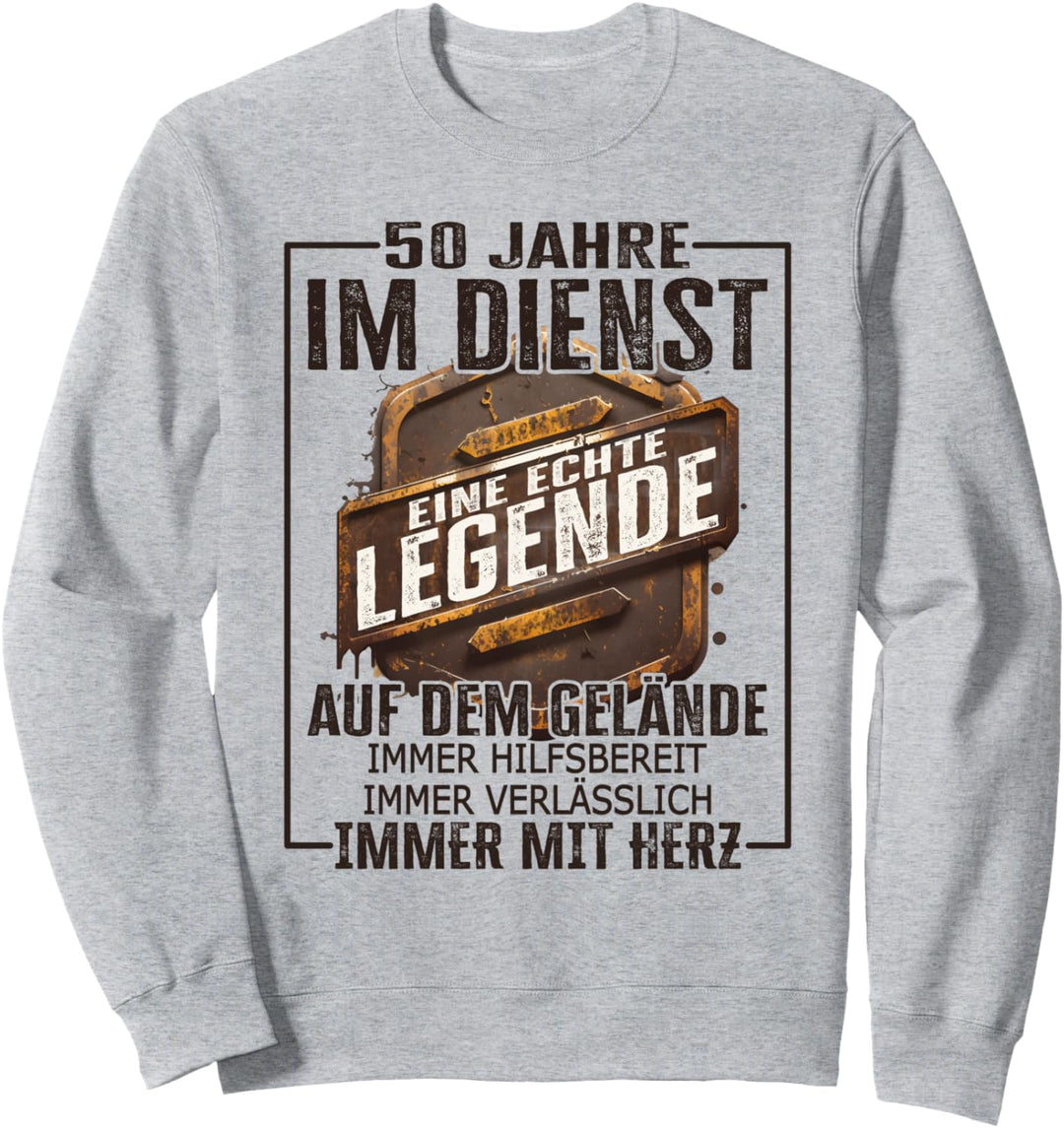 Dienstjubiläum Jubiläum 50 Jahre Im Dienst Firmenjubiläum Sweatshirt