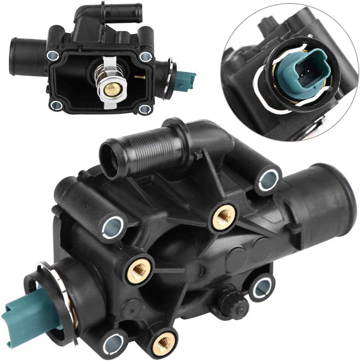 Thermostatgehäuse, Motorkühlmittel Thermostatgehäuse Ersatz für 206 207 207 CCGRAND RAID PARTNER für