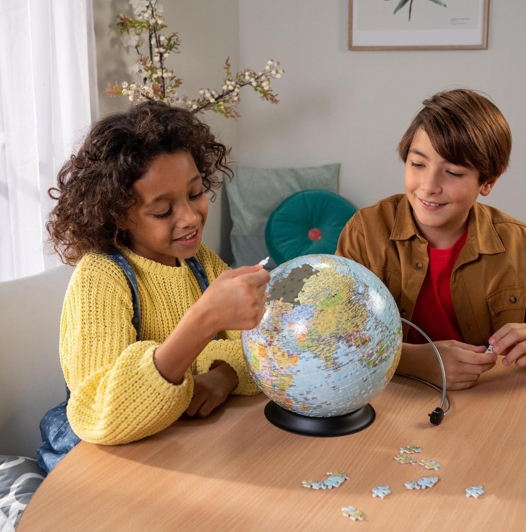 Ravensburger World Globe on a V-Stand 3D Jigsaw Puzzle for Adults and Kids Age 10 Years Up - 540 Pie