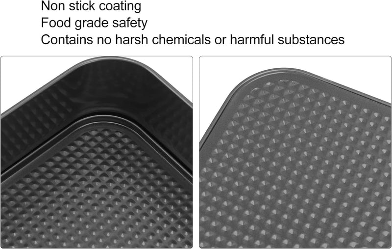 HEEPDD Käsekuchenform, Quadratisch, Auslaufsicher Verhindert Anhaften, Springform, Lebensmittelquali
