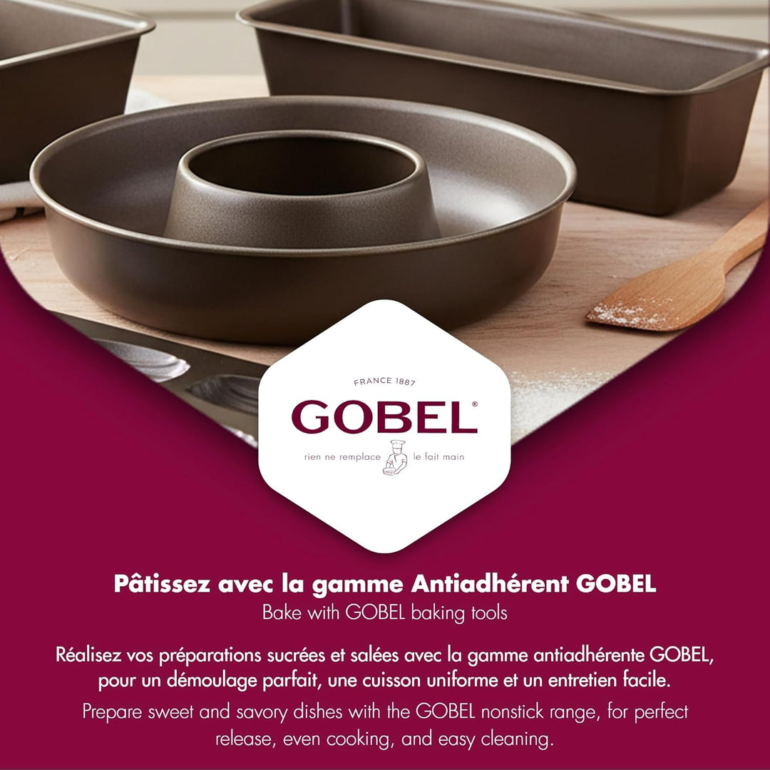 Gobel Toastbroatform mit Deckel-Antihaft-Formbeständig Zweischichtige Antihaftbeschichtung-Made in F