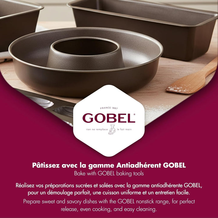Gobel Toastbroatform mit Deckel-Antihaft-Formbeständig Zweischichtige Antihaftbeschichtung-Made in F