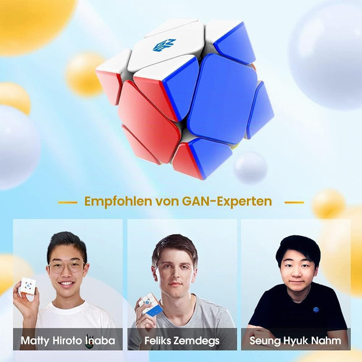 GAN Skewb, 8 Magnete Speedcube Gans Cube Magischer Würfel Puzzle Cube Spielzeug (8 Magnete Standard-