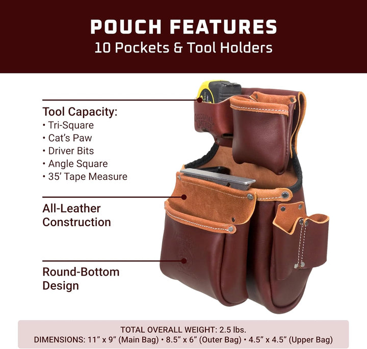 Occidental Leather 5525 Big Oxy ™ Verschluss Tasche