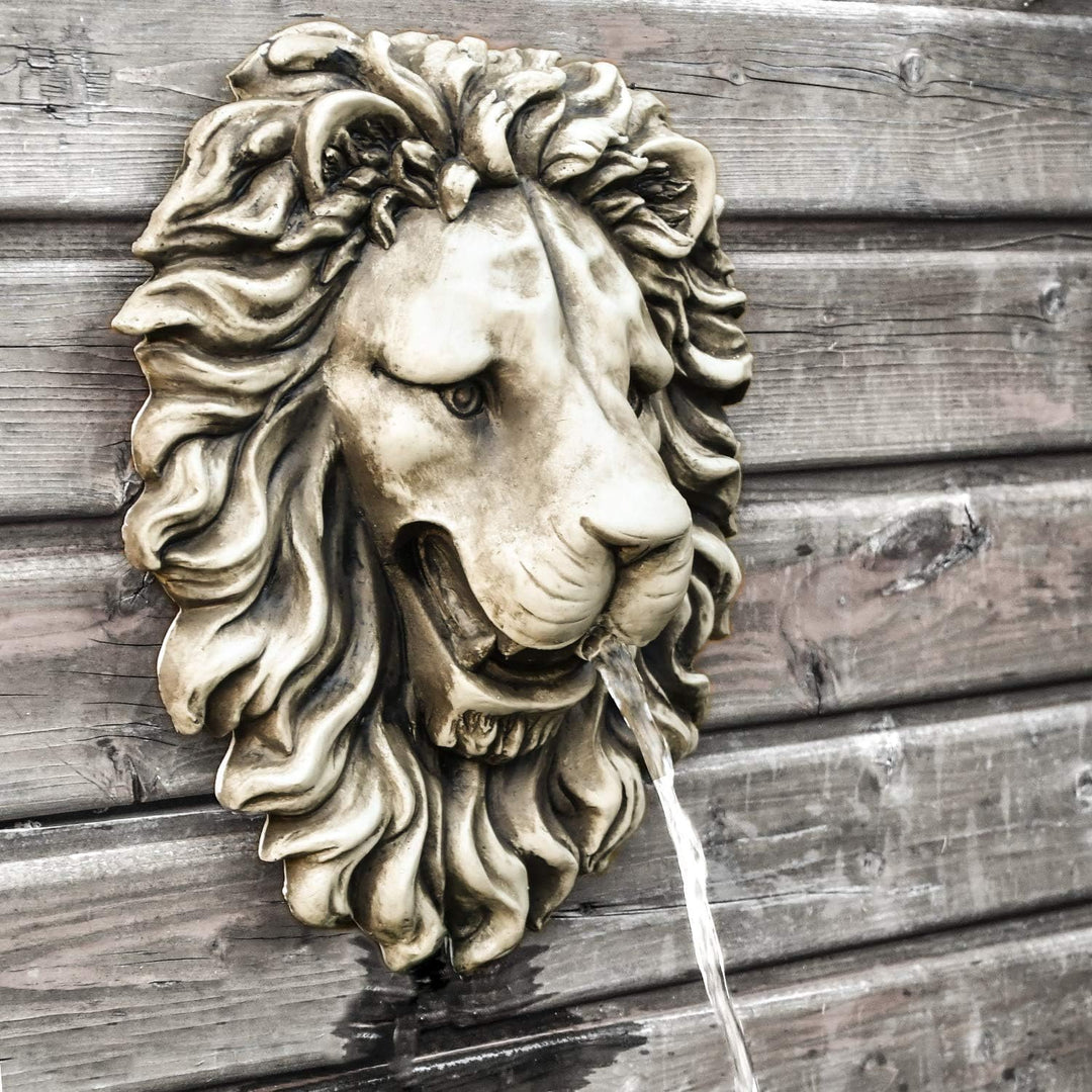 Köhko Wasserspeier Löwenkopf Höhe ca. 37 cm 15001 Wanddekoration, Löwenkopf