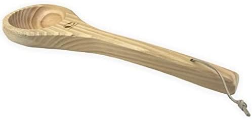 MaReBa24® Saunakelle Sauna Schöpfkelle aus hochwertigem Kiefernholz ca. 36 cm - 4 Stück