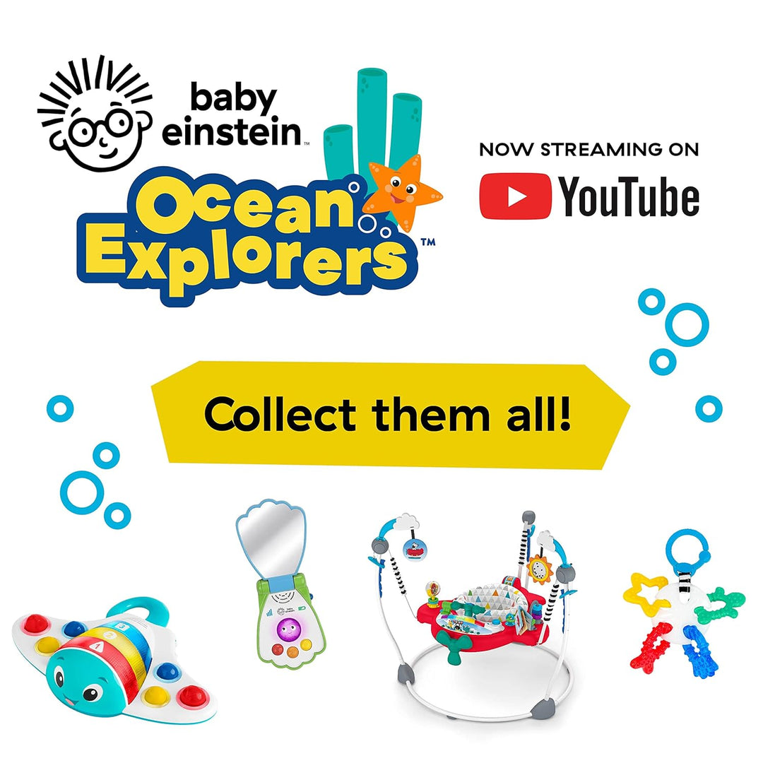 Baby Einstein Ocean Explorers Neptune's Sensory Sidekick Activity Plüschtier ab 0 Monaten, Sidekick