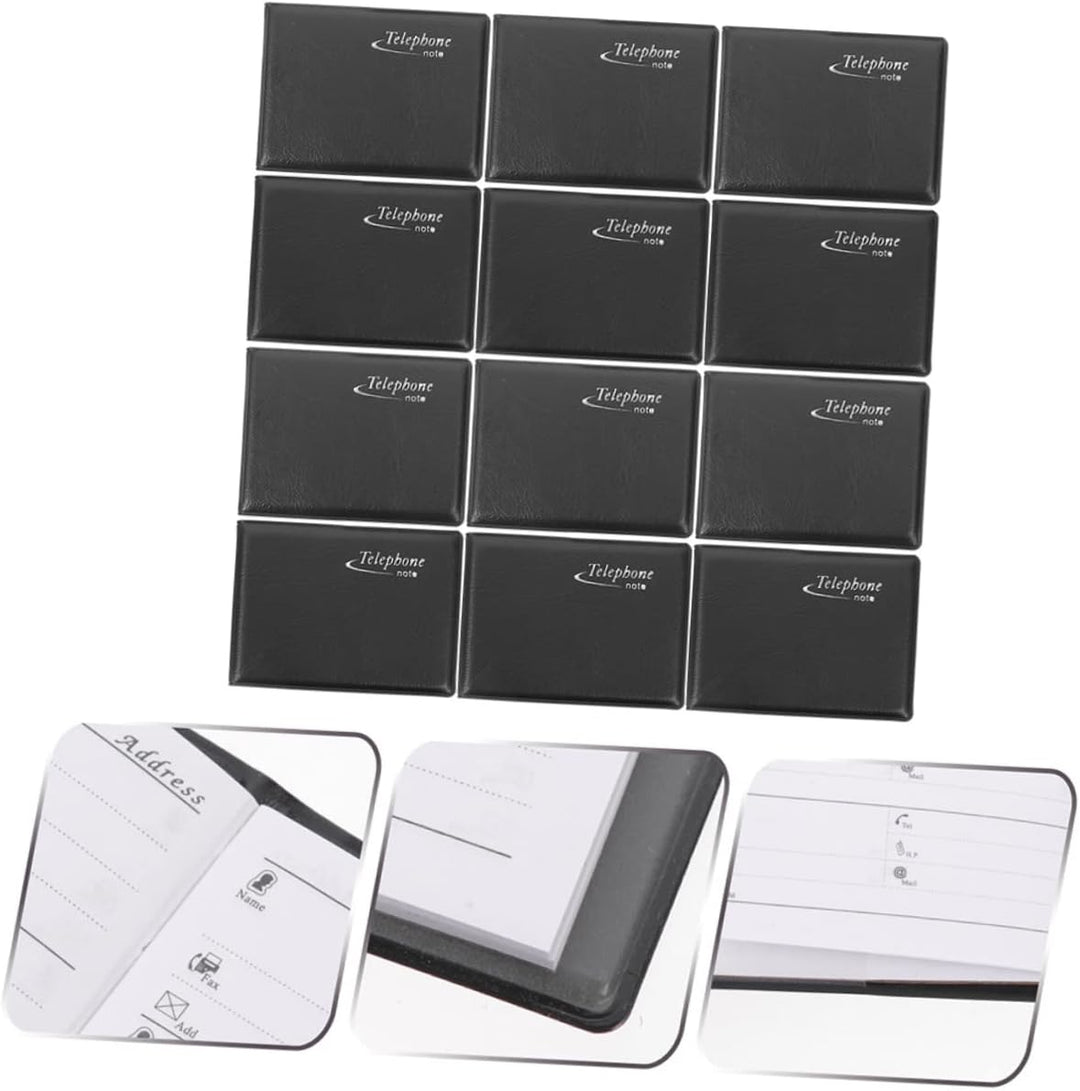 EXCEART 12 Stück Mini Telefonbuch Tragbarer Adress Organizer Kleines Adressbuch Für Geldbörse Tasche