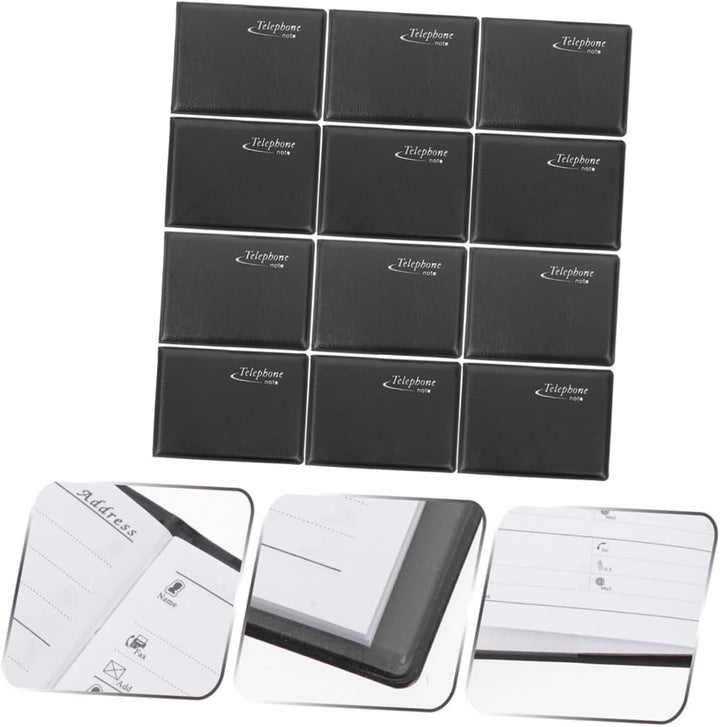 EXCEART 12 Stück Mini Telefonbuch Tragbarer Adress Organizer Kleines Adressbuch Für Geldbörse Tasche