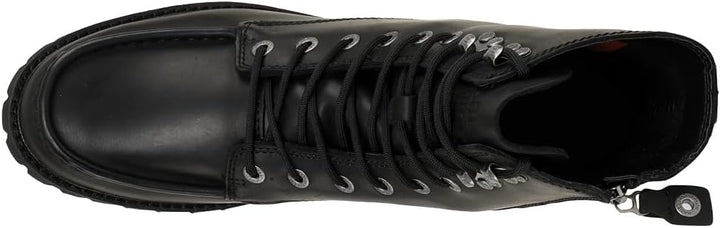 HARLEY-DAVIDSON Herren Brentmoore 7 Inch Lace Leder Stiefel 41 EU Schwarz, 41 EU Schwarz