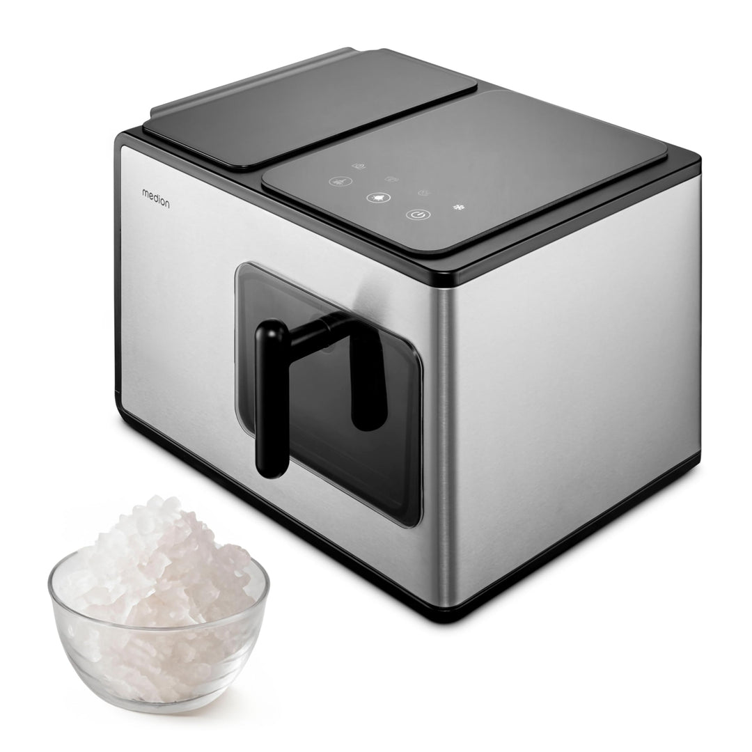 MEDION Eiswürfelmaschine (Nugget Eiswürfel, Crushed Ice, perfekt für Getränke & Cocktails, 2 Liter T