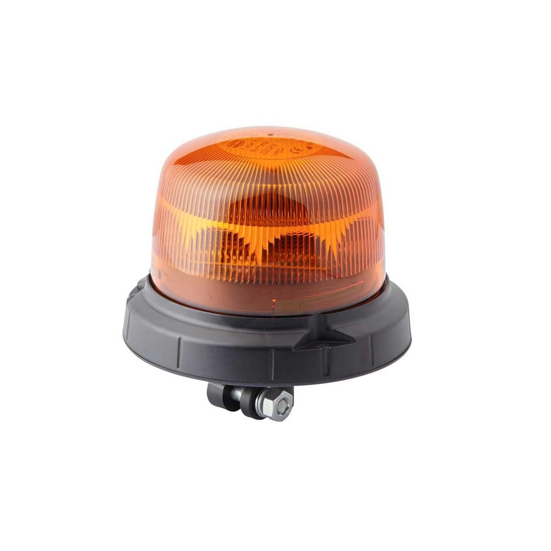 HELLA - LED-Rundumkennleuchte - RotaLED Compact - 12/24V - Gelb - Rohrstutzen, flexibel - Menge: 1 -