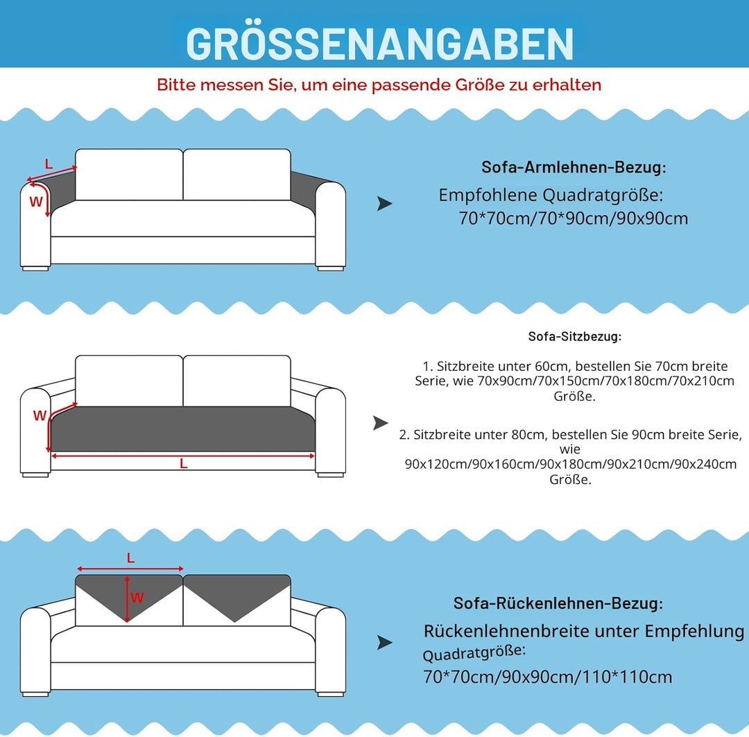Weiche dicke Plüschsofa Kissenbezüge - Neue rutschfeste Sofaabdeckungen 1 2 3 Sitzer Couchabdeckunge