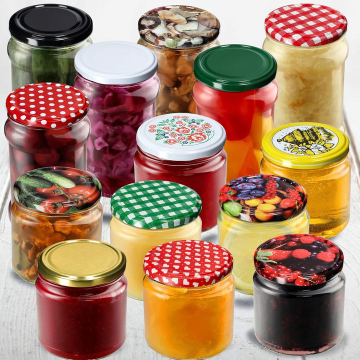 KADAX Kleine Einmachgläser 200 ml, Marmeladengläser, fi66 mm, Minigläser für Honig und Gewürze, Luft