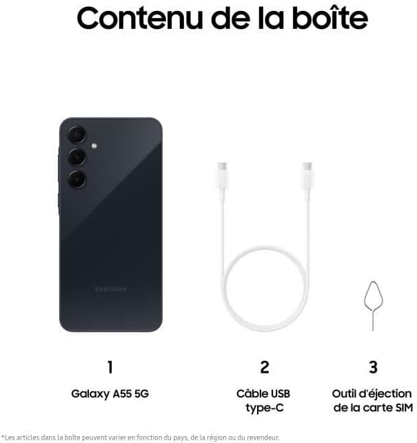 SAMSUNG Galaxy A55 5G Smartphone 128 GB Mitternachtsblau