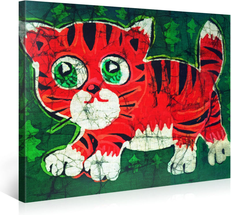 Picanova – Tiger 100x75cm – Premium Leinwanddruck – Kunstdruck Auf 2cm Holz-Keilrahmen Für Schlaf- U