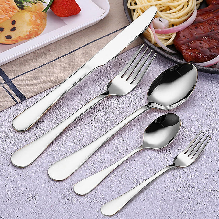 Besteck Set für 4 Personen, 20 teilig Essbesteck Set inkl. Messer, Gabel, Löffel für die Küche zu Ha