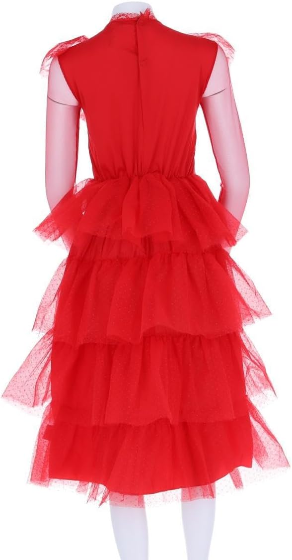 Smiffys 81007 Beetlejuice Lydia Braut Kostüm Damen Rot Medium (UK 12-14), Medium (UK 12-14)