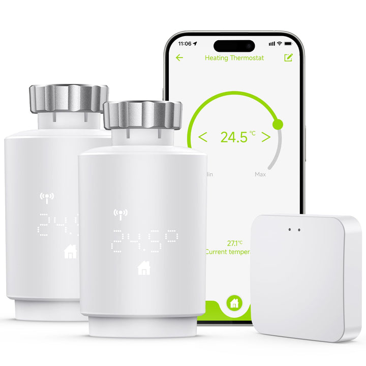 Smartes Heizkörperthermostat mit Zigbee Gateway, mit Smart Life/Tuya 2, 2
