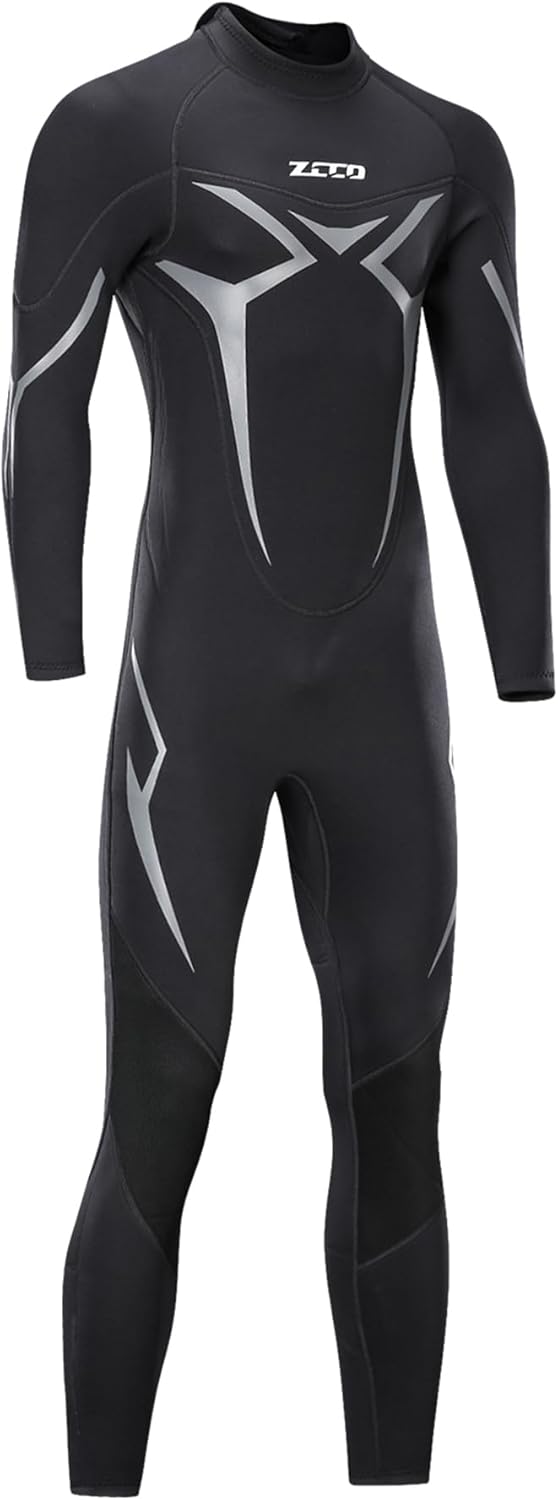 Herren-Neoprenanzug, 3 mm Premium Neopren, volle Ärmellänge, Taucheranzug für Spearfishing, Schnorch