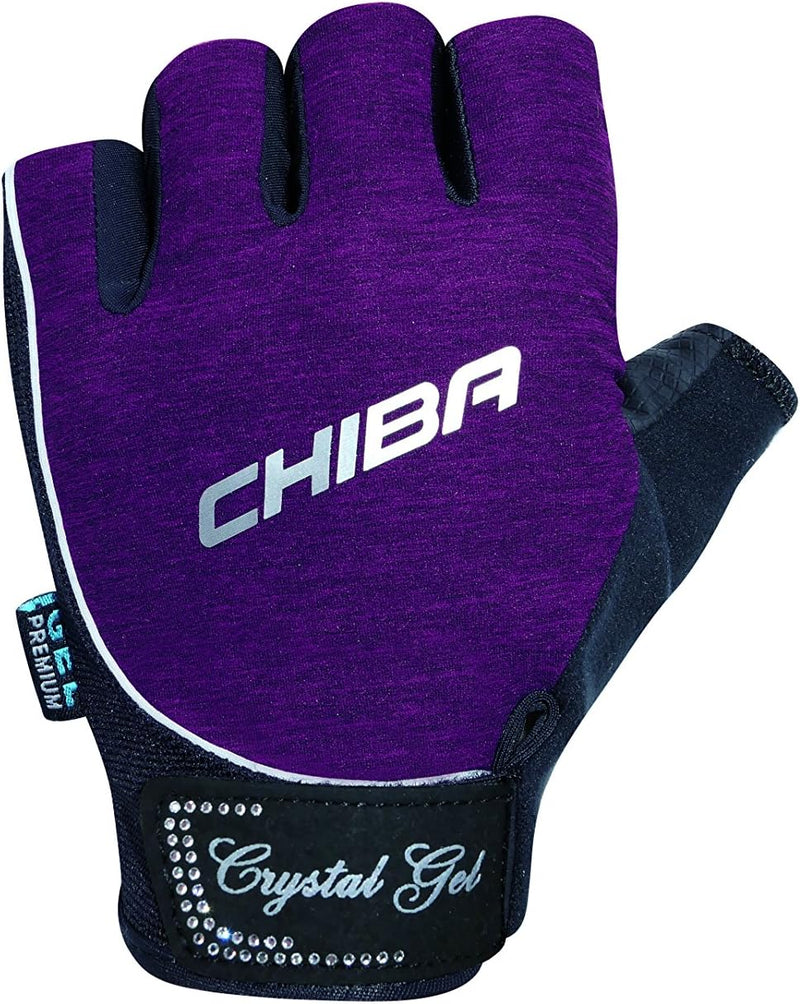 Chiba Crystal Gel Trainingshandschuhe M Violett, M Violett