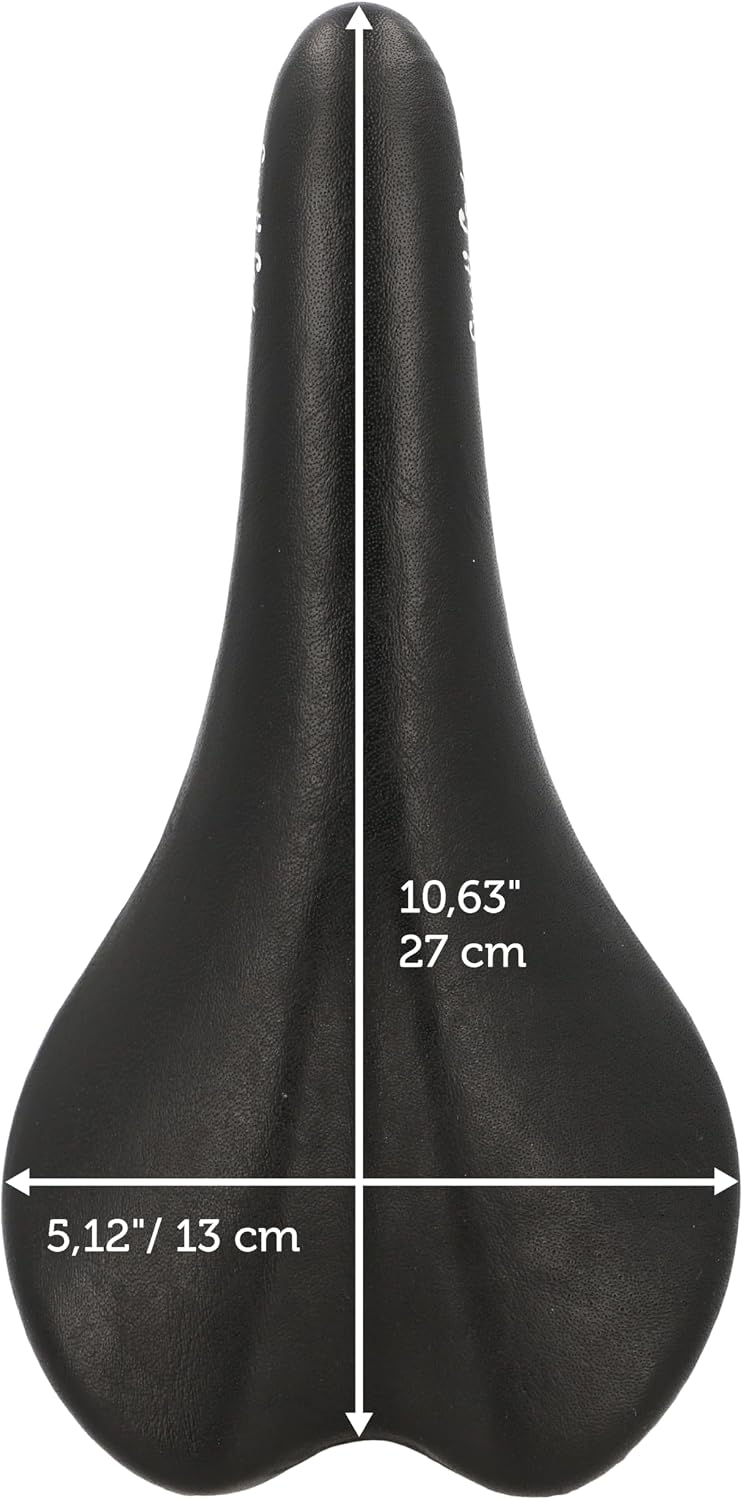 Gusti Fahrradsattel Leder - Geraint T. Fahrradsattel Ledersattel weich Sattel Fahrrad Rennrad Echtes