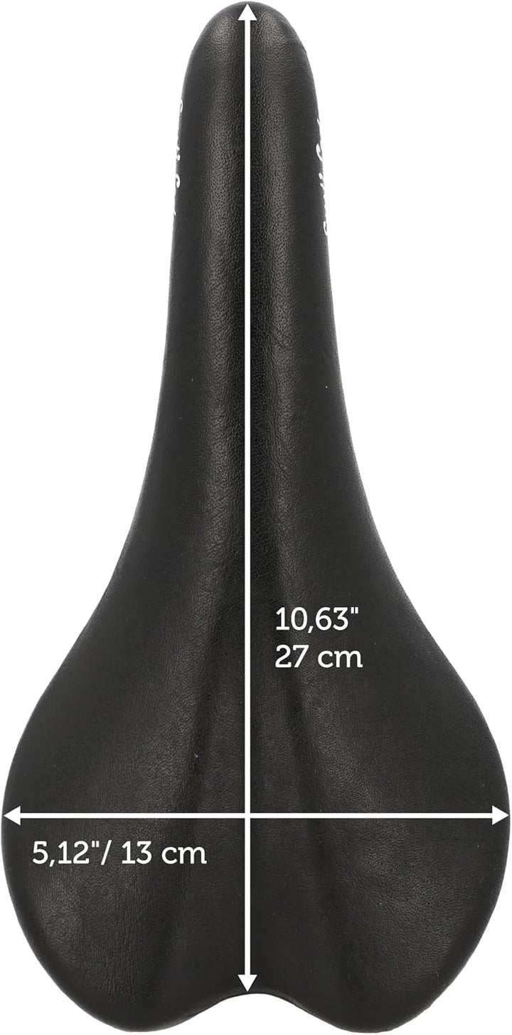 Gusti Fahrradsattel Leder - Geraint T. Fahrradsattel Ledersattel weich Sattel Fahrrad Rennrad Echtes